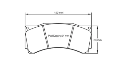 1539shape Alcon CR6420 - FRONT 25mm (Pagid 1539)