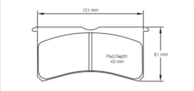 2205 Stoptech C43/ST43 - Pagid (2205)