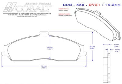 Corvette C5/Z06 - Cobalt Friction (Front)