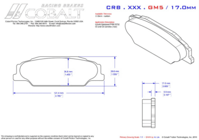 Corvette C5/Z06 - Cobalt Friction (Rear)