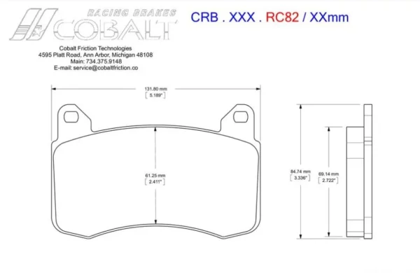teslaperformancefront Tesla Model 3 PERFORMANCE - Cobalt Friction (FRONT)