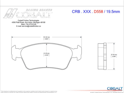 BMW E36 (Non-M) CRB.XRx.D558 (Front)