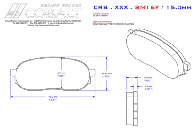 Miata NA6 CRB.XRx.SM16F (Cobalt Optimized Front) Miata NA6 CRB.XRx.SM16F (Cobalt Optimized Front)