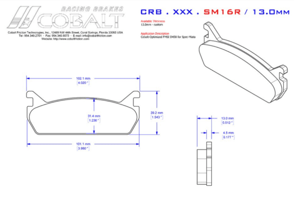 Miata NA6 CRB.XRx.SM16R (Cobalt Optimized Rear)