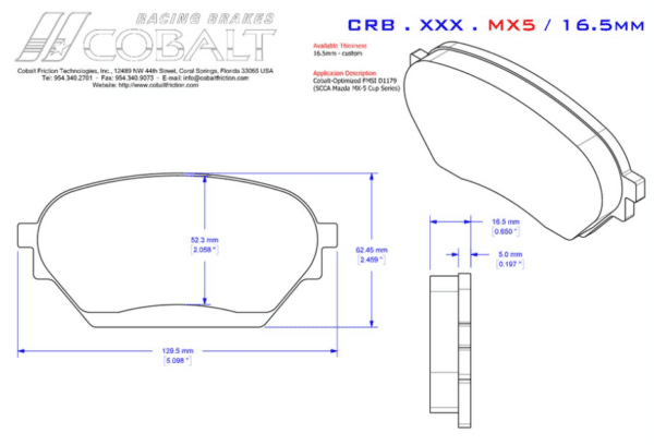 NC MX-5 CRB.XRx.MX5 (Cobalt Optimized Front)