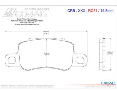 Porsche Cayman GT4 / 911 GT3 / RS CRB.XRx.RC51 (Rear)