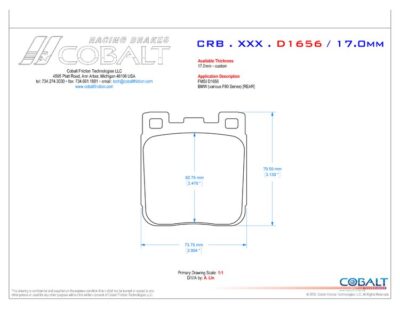 BMW F22 / F30 / F82 / F83 CRB.XRx.D1656 (Rear)