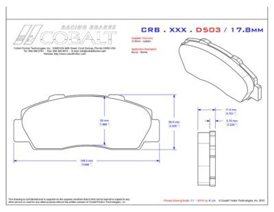 Acura Integra Type R/NSX CRB.XRx.D503 (Front)